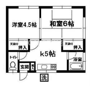 大山コーポの間取り