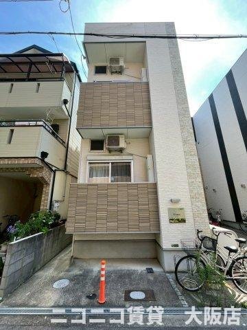 大阪市城東区新喜多東１丁目のアパートの外観