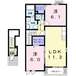 【間取り】 | クロノス　Ⅱ