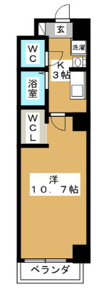 【間取り】 | エスポワールＫ