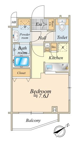 採光、通風に優れた角住戸タイプ