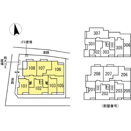 グラナーデ目白御留山の区画図