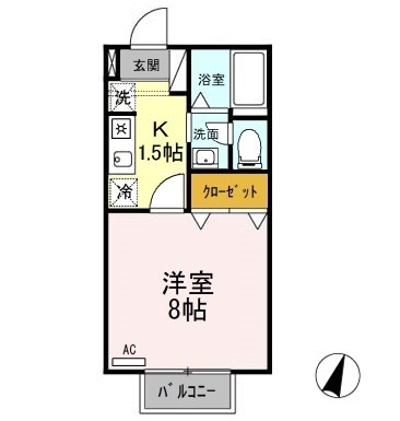 セジュール柏崎 Aの間取り