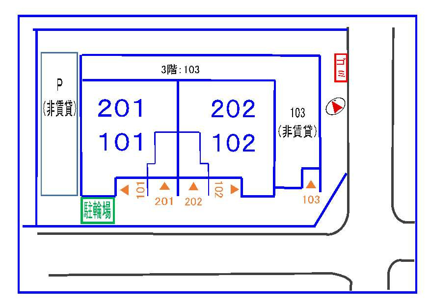 フォレスト・青葉の区画図