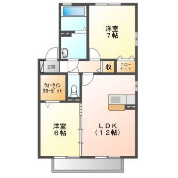 セジュールアサヒガワの間取り