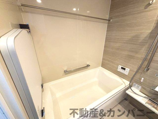 久米窪田町の新築分譲戸建の浴室|日々の疲れを癒すお風呂付です
