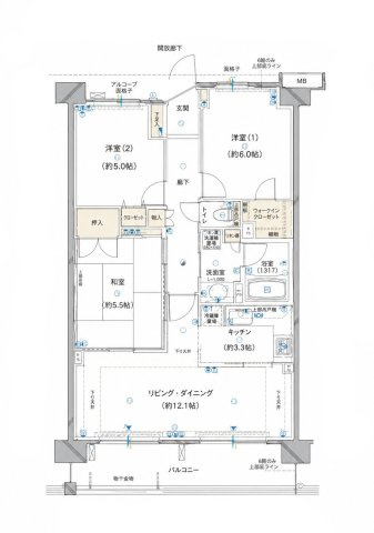 サンクレイドル桶川の間取り