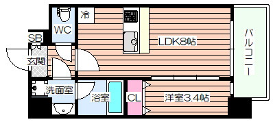 【間取り】 | エスリードレジデンス大阪福島シティスクエア