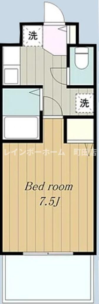 Molle相模大野※初期費用分割あと払いサービス利用可能物件の間取り