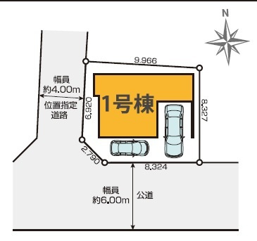 江戸川区春江町2丁目　新築戸建ての区画図