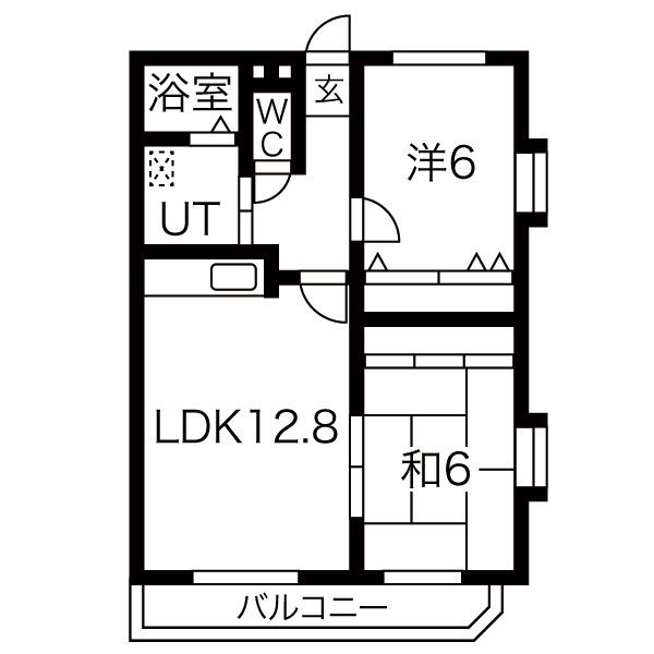 サンブルームの間取り