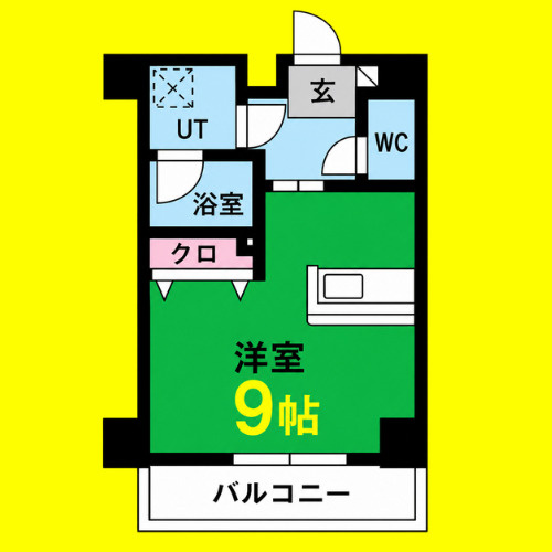 グランテラス熱田　名古屋市賃貸　仲介手数料無料の間取り
