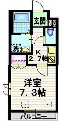 プラチナレジデンス新宿北の間取り|★角部屋２面窓　独立洗面台