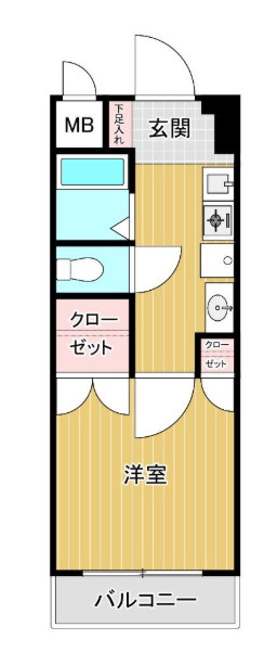 グレイス二日市壱番館の間取り|別号室タイプ
