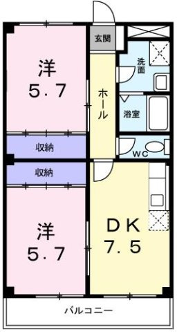 オーク伊川の間取り