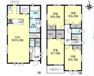 【間取り】 | 神戸市須磨区緑が丘2丁目　新築戸建A号地　仲介手数料無料！ | 須磨区緑が丘2　新築　仲介手数料無料！