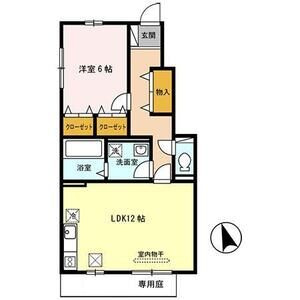 【間取り】 | ヴェルコート　B棟 | お部屋の間取りです