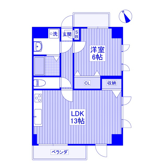 ルミエール岸町の間取り