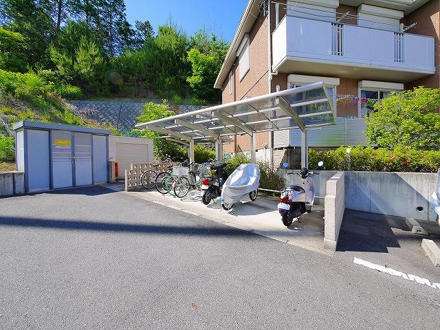 カーサフェリーチェのその他共用部分|駐輪場です