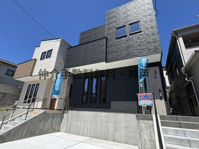 【外観】 | 神戸市須磨区緑が丘2丁目　新築戸建B号地　仲介手数料無料！ | 建物外観を気になさる方へ、見た目の良い物件です