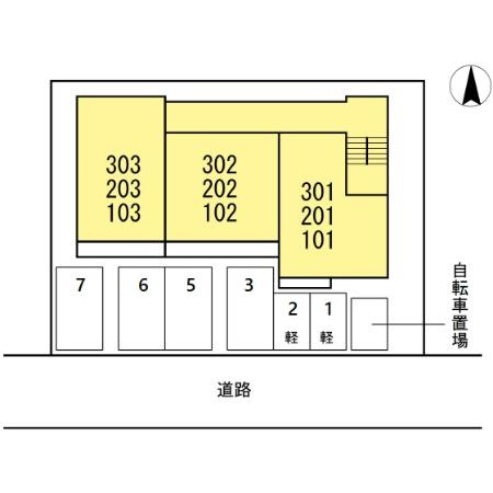 メゾンボヌールの区画図