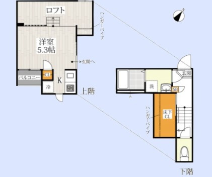 CB川越レガンテの間取り
