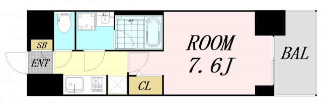 S-RESIDENCE江坂Lible　仲介手数料無料の間取り
