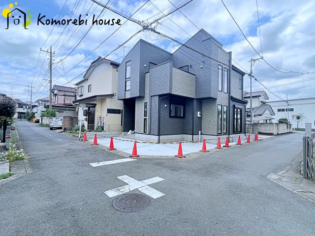 上尾市中妻501①　新築一戸建て　ミラスモ　01の前面道路含む現地写真|26.7.27撮影済み