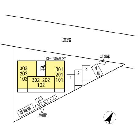 ラ・ルーチェ上田レジデンスの区画図