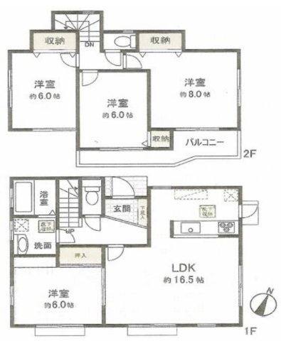 【間取り】 | 坂戸市横沼　中古戸建