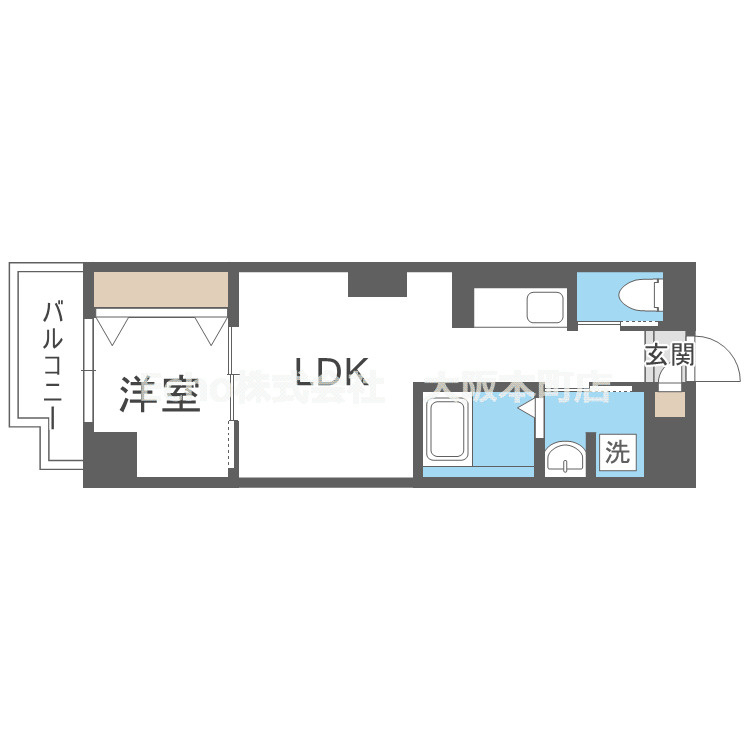 トモ南堀江の間取り