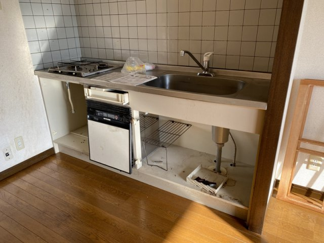 姫路市安富町安志のハイツのキッチン