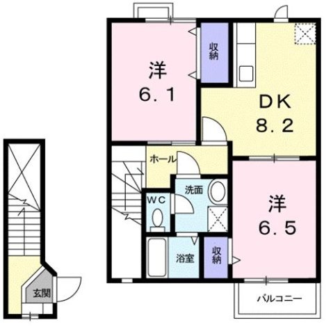 【間取り】 | アウローラＡ