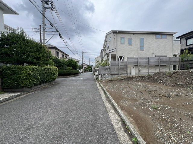 ◎茅ヶ崎市浜之郷　建築条件無し　売地◎の前面道路含む現地写真