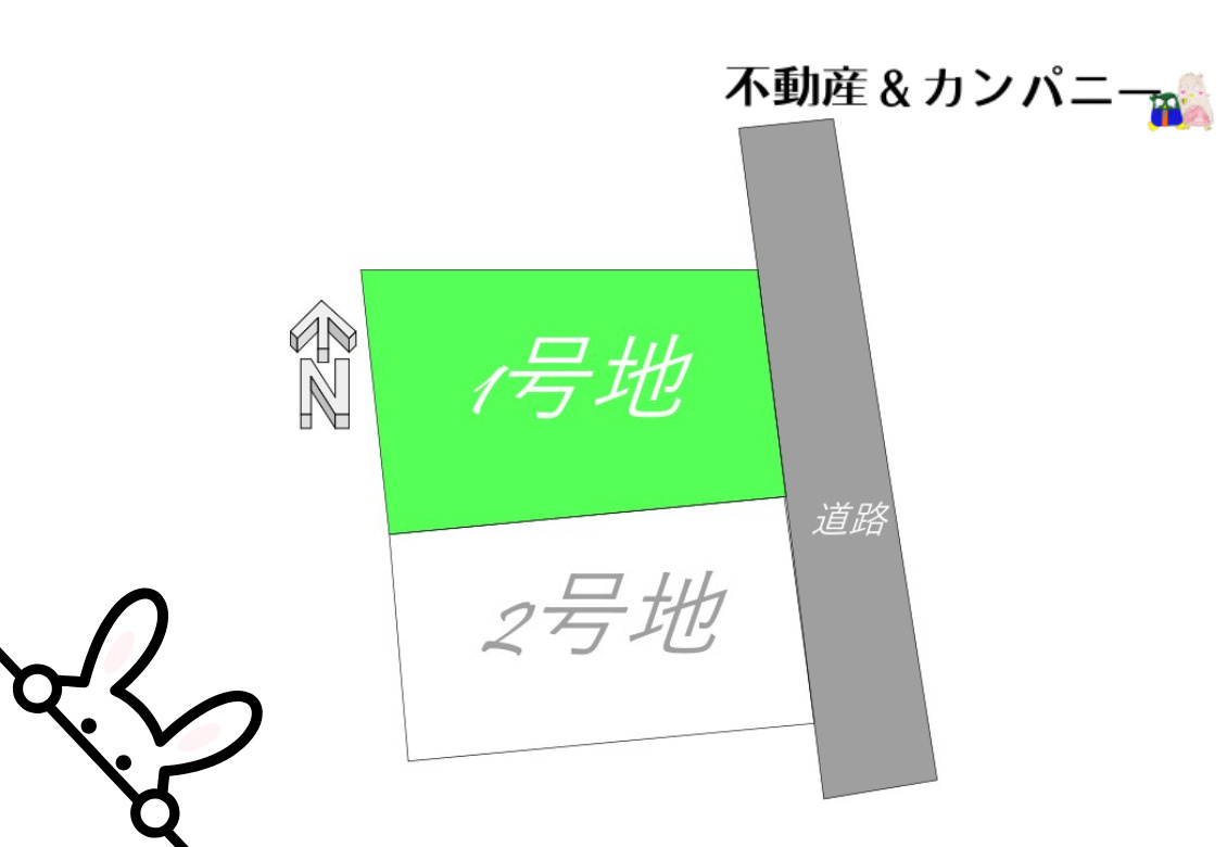 松前町北黒田のおトチ　の土地図