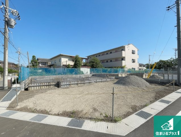 長浜市新庄寺町　第6期　新築一戸建ての外観|周辺は落ち着いた街並みの住宅地！子育てがしやすい住環境です！まだ未完成ですが、現地でしかわからない事もございます。是非一度ご覧ください。