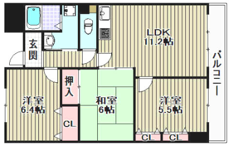 HAPUNA高石の間取り
