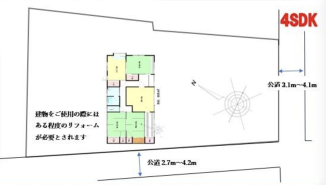 【区画図】 | 羽生市上新郷　中古戸建