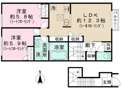 メゾンゴフクの間取り