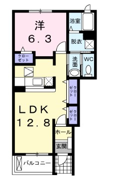 アメニティーCの間取り