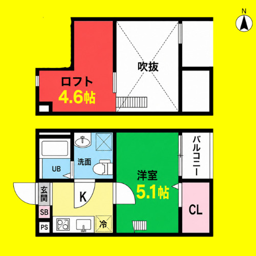 マロンディーグル　名古屋市賃貸　仲介手数料無料の間取り