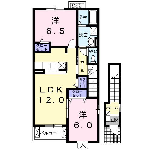 ル・レーブ　Ａの間取り