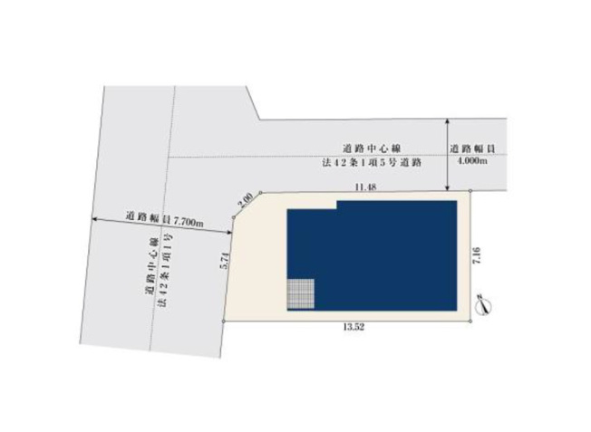 【区画図】 | 新座市畑中1丁目　新築一戸建住宅　全1棟　(志木本店) | 開放感のある北西角地。
国道254号線へアクセスしやすいので車移動もラクラク。