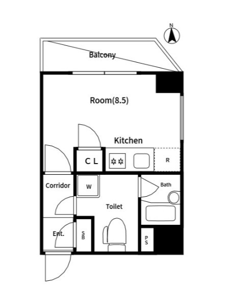 クレイシア錦糸町の間取り