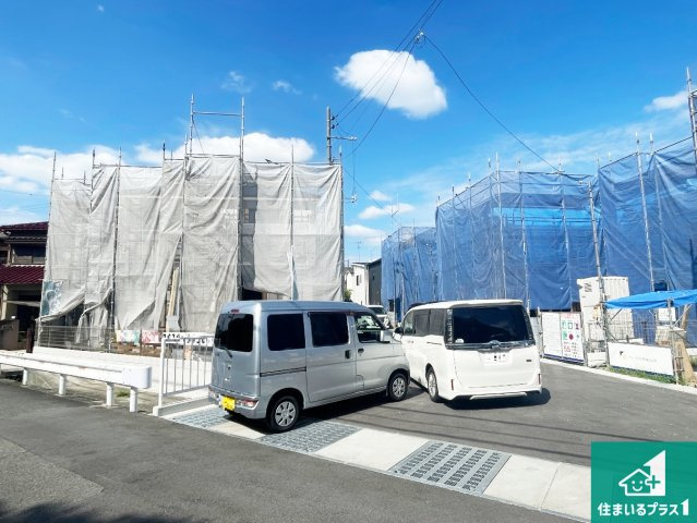 羽曳野市誉田　第2期　新築一戸建ての外観|現在の進捗状況です！順調に作業進行中、完成が待ち遠しいです！詳細の間取り等、お気軽にお問い合わせください！