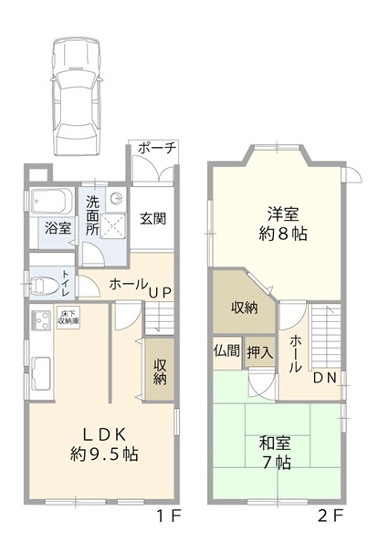 加古川市平岡町二俣　　　JR「東加古川駅」徒歩16分の間取り