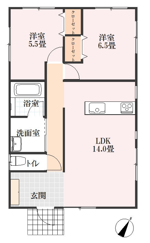 長生郡一宮町東浪見　平屋中古戸建の間取り|図面と現況に相違がある場合、現況を優先致します。