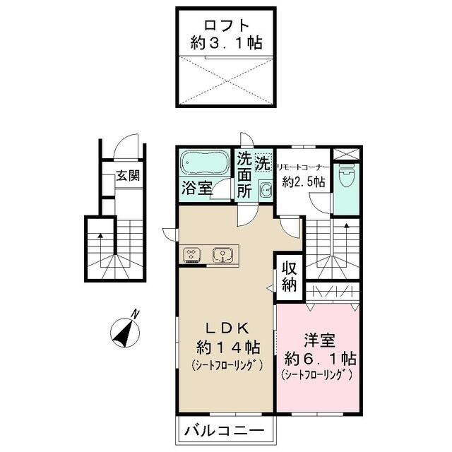 ヴィラ・カノンの間取り
