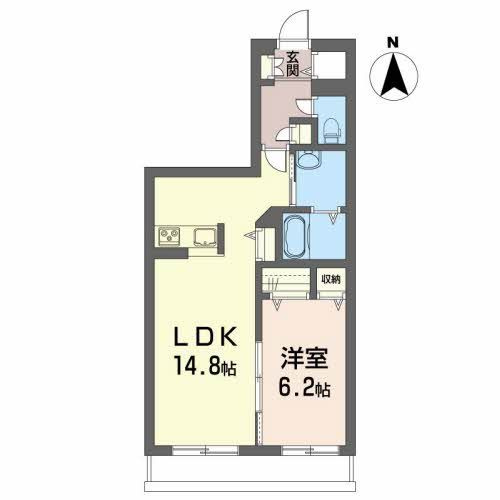 メゾンマスト盛南Ⅱの間取り