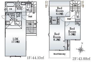 【間取り】 | 新築戸建　明石市西明石町２丁目 | ３ＬＤＫ